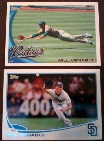 8.5 Will Venable Baseball Cards - Gaslamp Ball