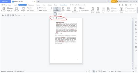 How to change orientation of one page in Word mac? | WPS Office Academy