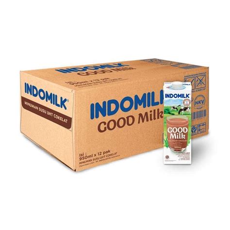 Promo Whs - Indomilk Full Cream Chocolate Susu Uht [950 Ml/12 Pcs ...