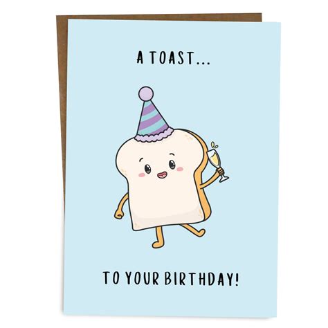 Happy Birthday Card Cute Pun Humour Card | byanika