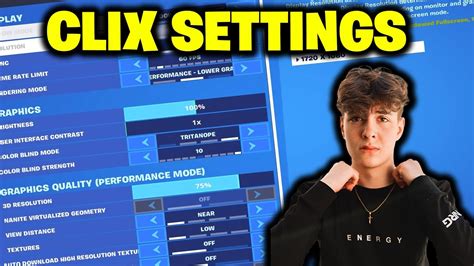 Trying Out The BEST PRO Fortnite Player Settings... (Clix Settings!) - YouTube