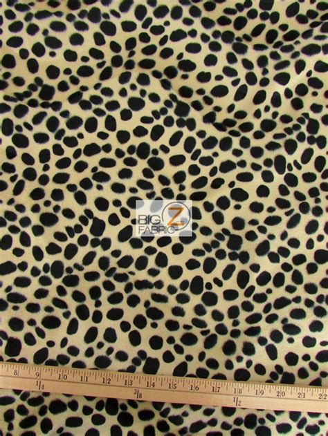 Dalmatian Print Velboa Faux Fur Fabric Taupe 58/60 Width Sold by the ...