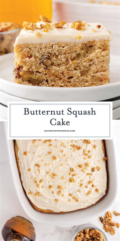 EASY Butternut Squash Cake with Maple Cream Cheese Frosting!