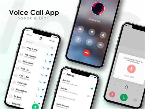 Voice Call App | Voice call, Social app design, Mobile app design