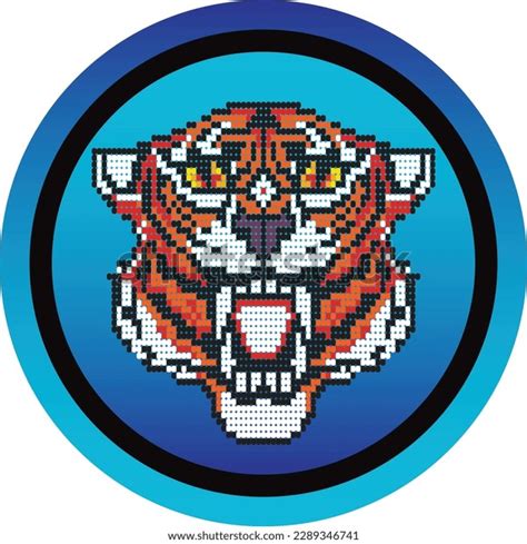 Tiger Emblem Tiger Logo Tiger Icon Stock Vector (Royalty Free ...