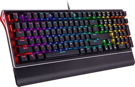 Amazon.com: ROSEWILL Mechanical Gaming Keyboard, RGB Backlit Clicky ...