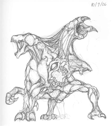 Mutant Monster Thing Sketch by Kezef on DeviantArt