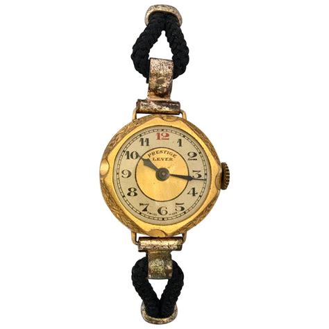 1930s Vintage Gold-Plated Ladies Mechanical Trench Watch For Sale at 1stDibs | gold trench watch