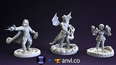 D&D: 3D printed miniatures Dungeons and Dragons. High | Etsy