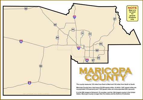 Map of Maricopa County, Arizona - A2Z Computer Works