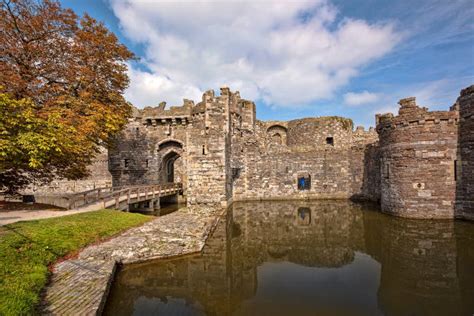 Beaumaris Castle in Anglesey, North Wales, United Kingdom, Series of ...