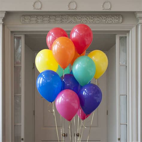 Pack Of 14 Rainbow Bright Party Balloons Bubblegum Balloons, Up Balloons, Rainbow Balloons ...