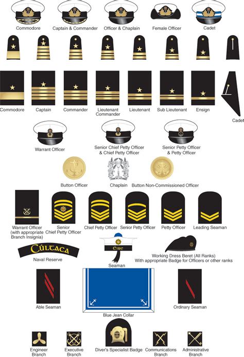 Ireland - Naval Service Rank Insignia