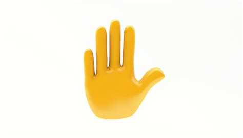 3D model EMOJI HAND STOP ICON VR / AR / low-poly | CGTrader