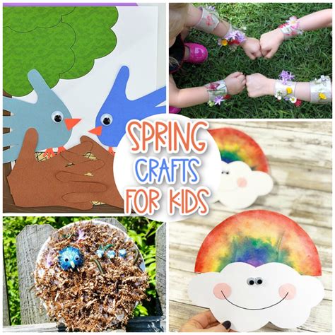 30+ Fun & Colourful Spring Crafts for Kids - Messy Little Monster