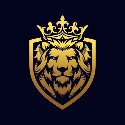 Luxury Golden Royal Lion King logo design inspiration 6735568 Vector Art at Vecteezy