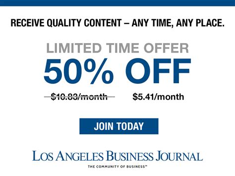 Subscription Form | Los Angeles Business Journal