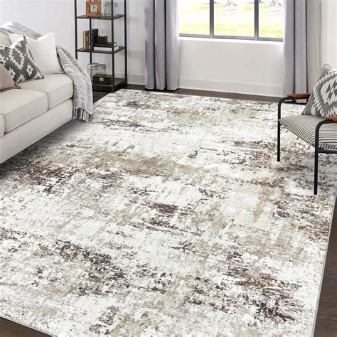 Area Rugs 9x12 Living Room: Large Modern Abstract Washable Rug Soft ...