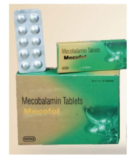 mecofol plus Mecobalamin 500 mcg vitamin b12 50 no.s Vitamins Tablets ...