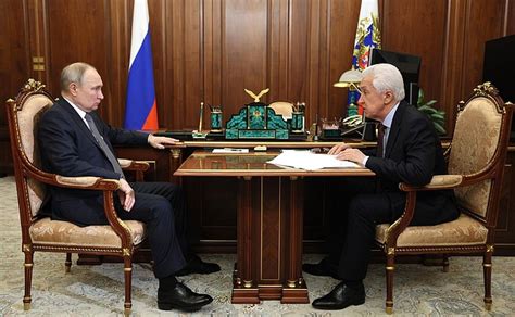 Meeting with Head of United Russia party faction in the State Duma Vladimir Vasilyev • President ...