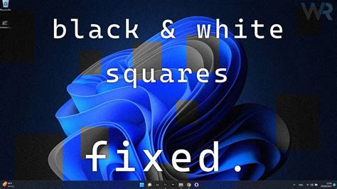 How to Fix Black and White Squares on the Computer Screen - YouTube