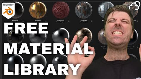 Substance to Blender Addon Free Material Library - YouTube