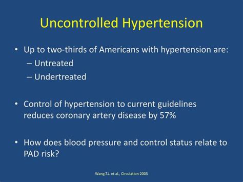 PPT - Uncontrolled Hypertension, Systolic and Diastolic Blood Pressure and Development of ...