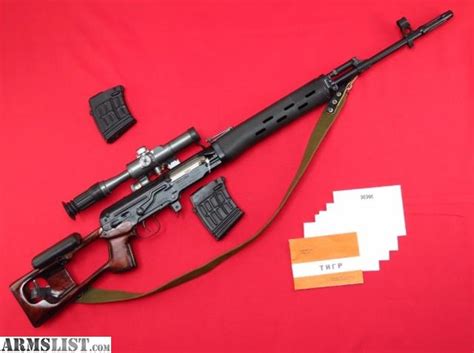 ARMSLIST - For Sale: RUSSIAN DRAGUNOV SVD SNIPER Izhmash TIGER 7.62x54