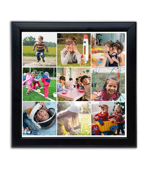 Collage Photo Frame ( Black Frame) 9 Photos - Anand Gifts