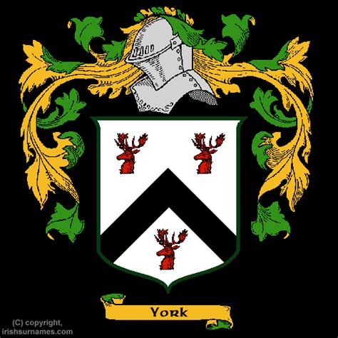 York Coat of Arms, Family Crest - Free Image to View - York Name Origin ...