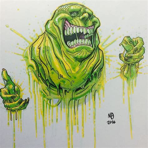 Nick Bradshaw on Instagram: “#slimer #ghostbusters #ghost #idw # ...