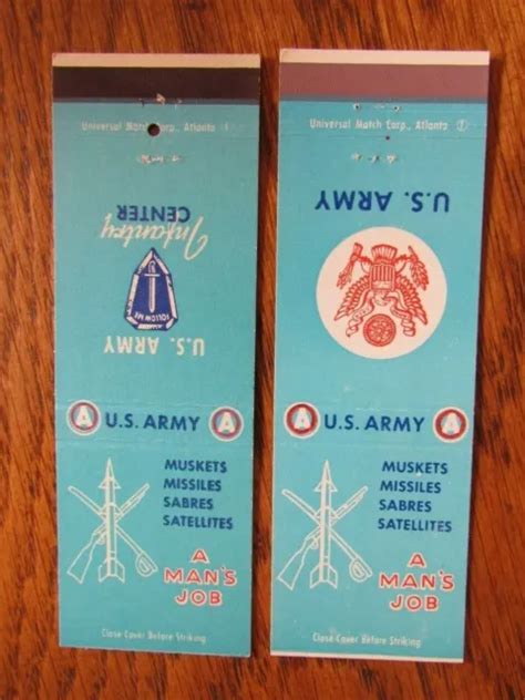 U.S. ARMY INFANTRY Center: Muskets Missiles Sabres Satellites (2 Different) -G1 $9.98 - PicClick