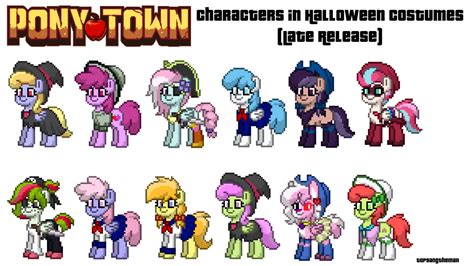 Pony Town Characters in Halloween Costumes by Topsangtheman on DeviantArt