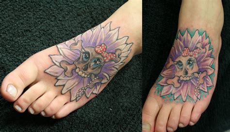 Girly Skull Flower Bling Bling by 2Face-Tattoo on DeviantArt