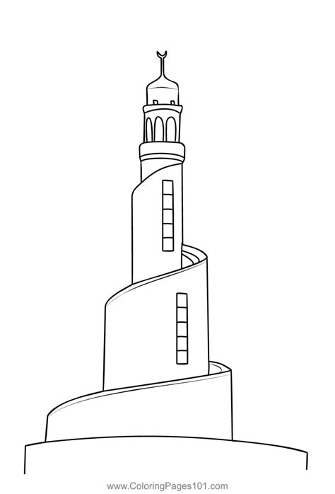 Museum Of Islamic Art Coloring Page for Kids - Free Qatar Printable ...