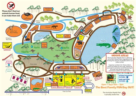 Australian Reptile Park Map - Australian Reptile Park