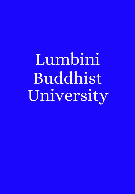 157. Lumbini Buddhist University, Nepal. – Buddhism Digital Library