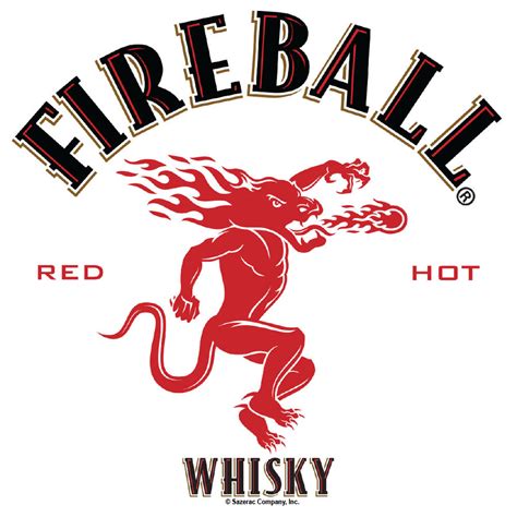 Fireball Whisky Dragon Logo T-Shirt - White – Tee Luv