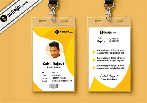 Multipurpose Corporate Office Id Card Free Psd Template pertaining to Photographer Id Card ...