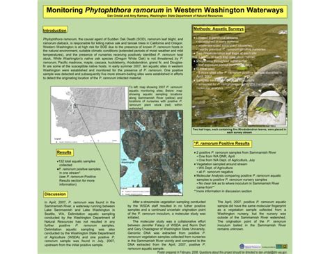 Phytophthora ramorum Methods: Aquatic Surveys Introduction