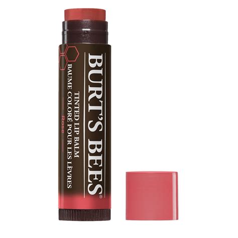 Burt's Bees 100% Natural Tinted Lip Balm, Red Dahlia with Shea Butter ...