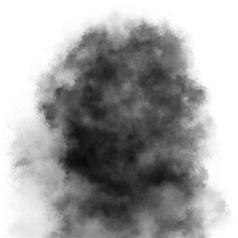 Rising up thick black smoke from a fire effect isolated on transparent background 20034914 PNG