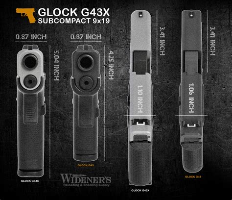 Glock's New G43X and G48 Pistols vs. The Glock 43 and Glock 19