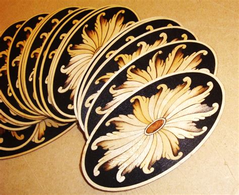 Marquetry, Inlays, Marquetry Fans,Custom Marquetry , Marquetry Shells, Wood Inlays,Bespoke Marquetry