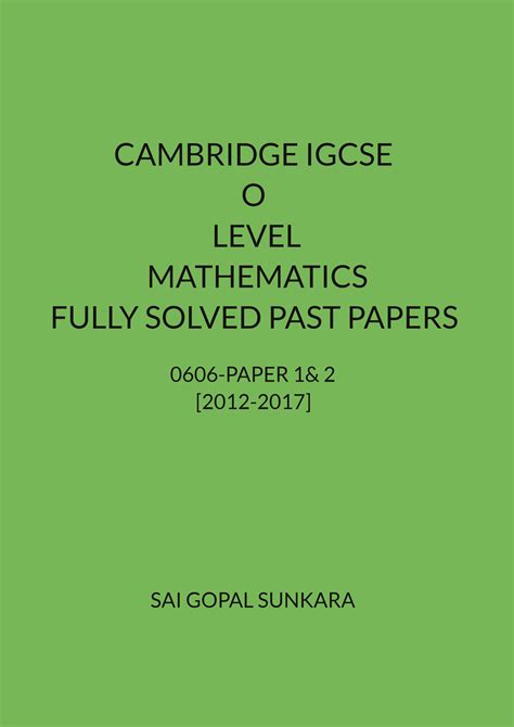 O Level Maths Past Papers 2023 - Image to u