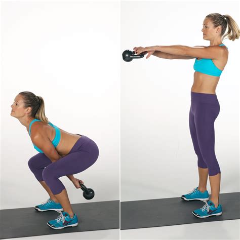 Kettlebell Swing | Quick Booty Workout | POPSUGAR Fitness Photo 3