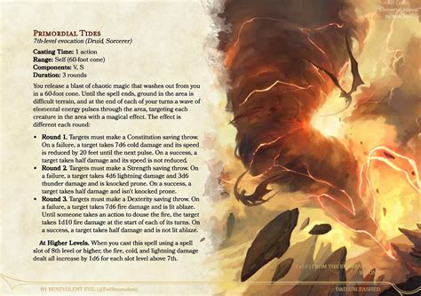 New Spell: Primordial Tides — DND Unleashed: A Homebrew Expansion for 5th Edition Dungeons and ...