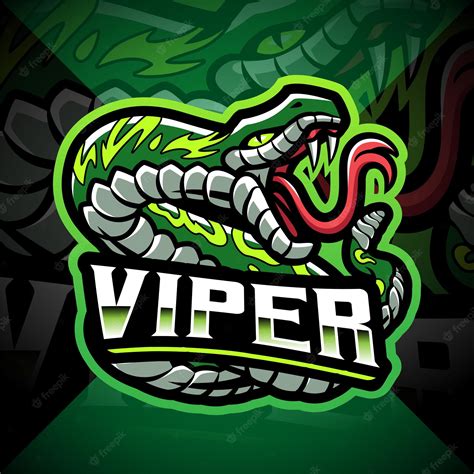 Premium Vector | Viper snake mascot logo design