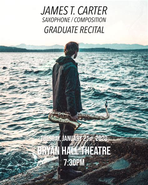 Graduate Recital: James Carter, saxophone + LIVESTREAM | Events ...