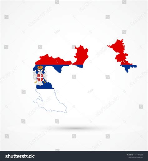 Map Croatia Republic Serbian Krajina Flag Stock Vector, 51% OFF